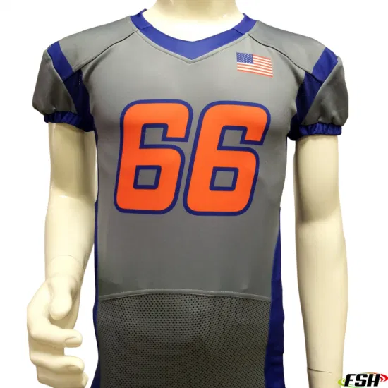 Latest Style Custom Design Sublimated Quick Dry Firm Stitching American Football Uniform